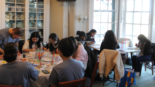 Students working on a project