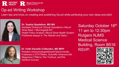 Medical op-ed  writing workshop 