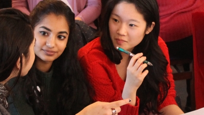 Students discussing